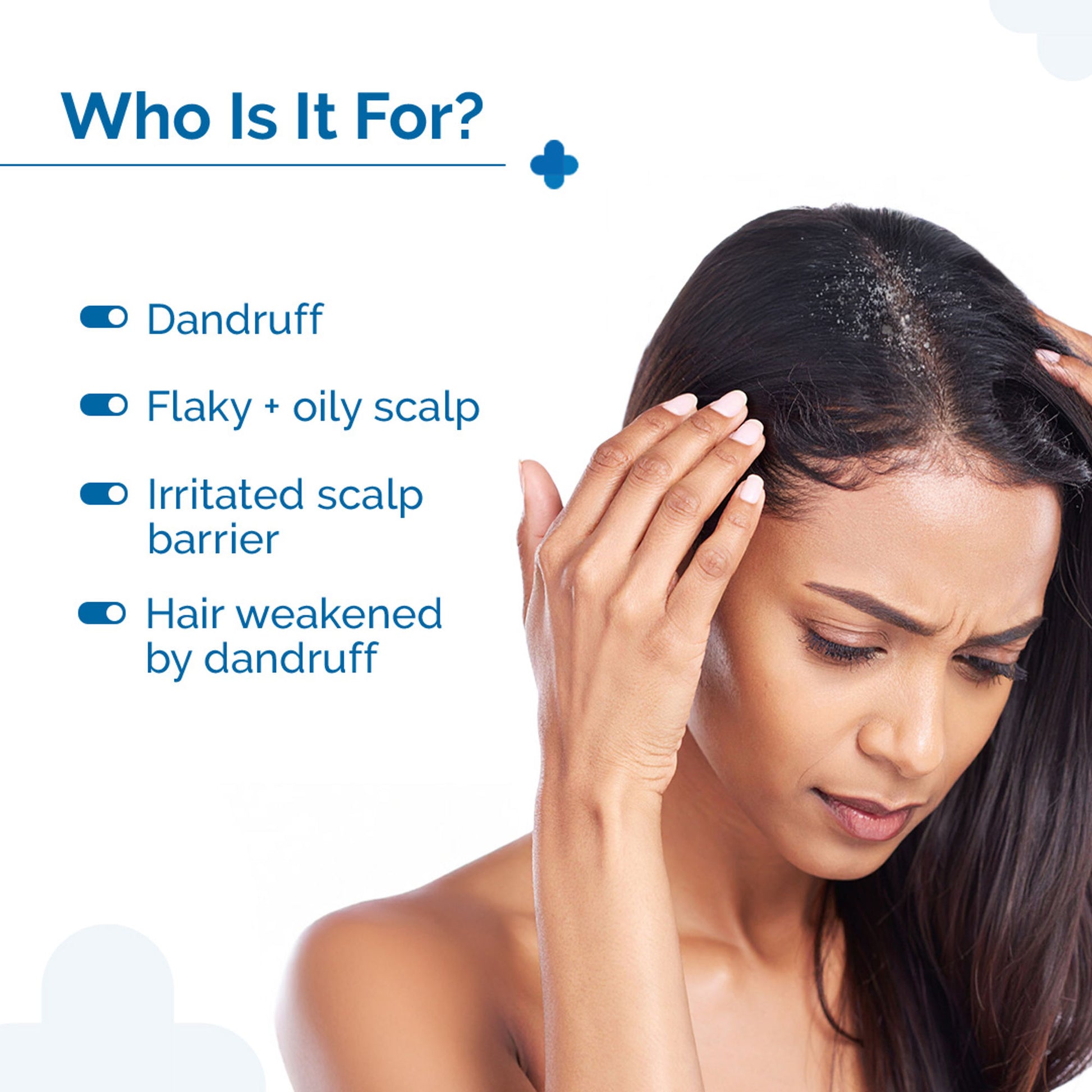 The Derma Co Triple Actives Anti-Dandruff Shampoo - Dista
