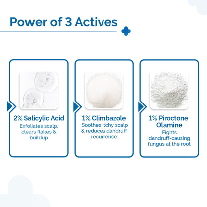 The Derma Co Triple Actives Anti-Dandruff Shampoo - Dista