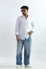Xkind 100% Pure Linen White Button Down Casual Shirt - Distacart