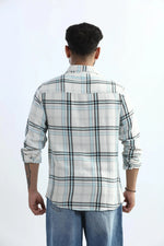 Thumbnail for Xkind Blue Checks Regular Fit Shirt
