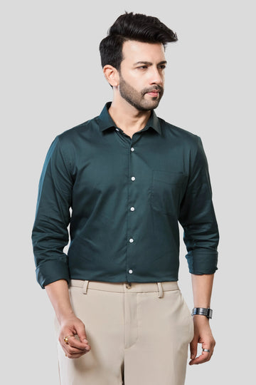 Jonesburg Men's Solid Slim Fit Formal Shirt - Distacart