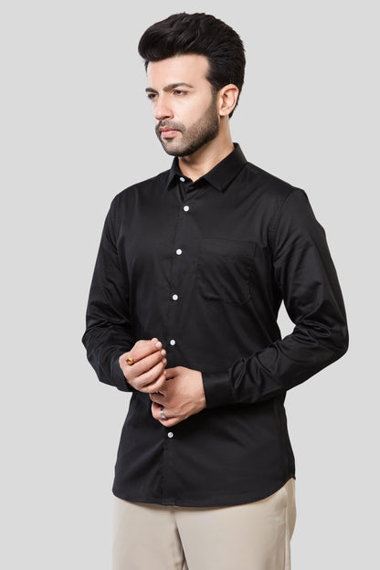 Jonesburg Men's Solid Slim Fit Formal Shirt - Distacart