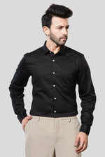 Thumbnail for Jonesburg Men's Solid Slim Fit Formal Shirt