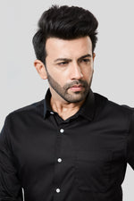 Thumbnail for Jonesburg Men's Solid Slim Fit Formal Shirt