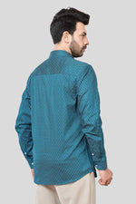 Thumbnail for Jonesburg Men's Printed Slim Fit Formal Shirt