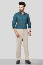 Thumbnail for Jonesburg Men's Printed Slim Fit Formal Shirt
