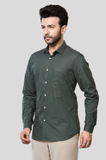 Thumbnail for Jonesburg Men's Printed Slim Fit Formal Shirt