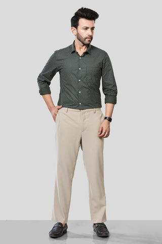 Jonesburg Men's Printed Slim Fit Formal Shirt