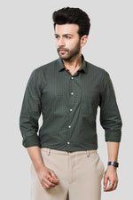 Thumbnail for Jonesburg Men's Printed Slim Fit Formal Shirt