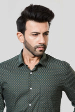 Thumbnail for Jonesburg Men's Printed Slim Fit Formal Shirt