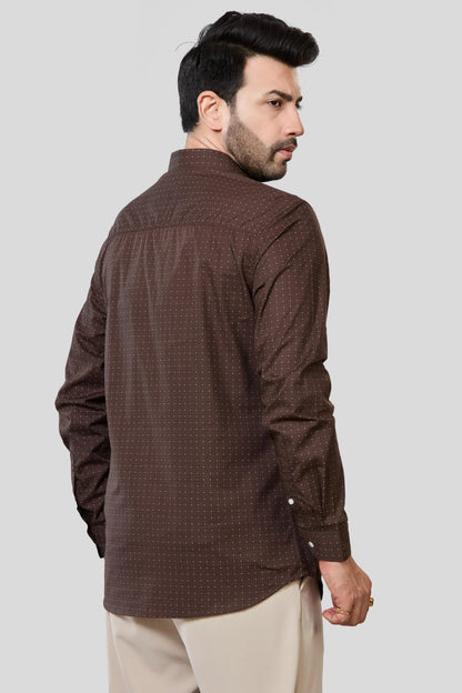Jonesburg Men's Printed Slim Fit Formal Shirt - Distacart