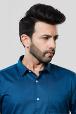 Thumbnail for Jonesburg Men's Solid Slim Fit Formal Shirt