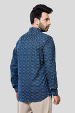 Thumbnail for Jonesburg Men's Printed Slim Fit Formal Shirt