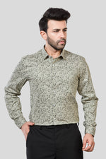 Thumbnail for Jonesburg Men's Printed Slim Fit Formal Shirt