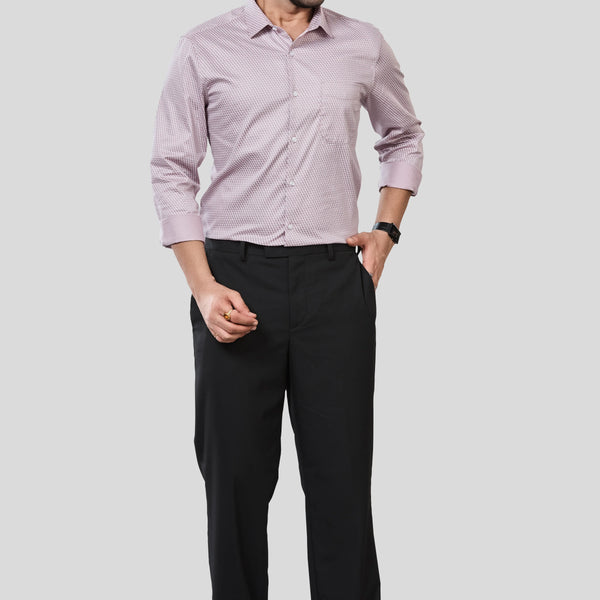 Jonesburg Men's Printed Slim Fit Formal Shirt