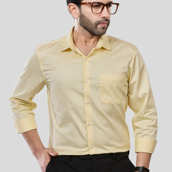 Jonesburg Men's Solid Slim Fit Formal Shirt