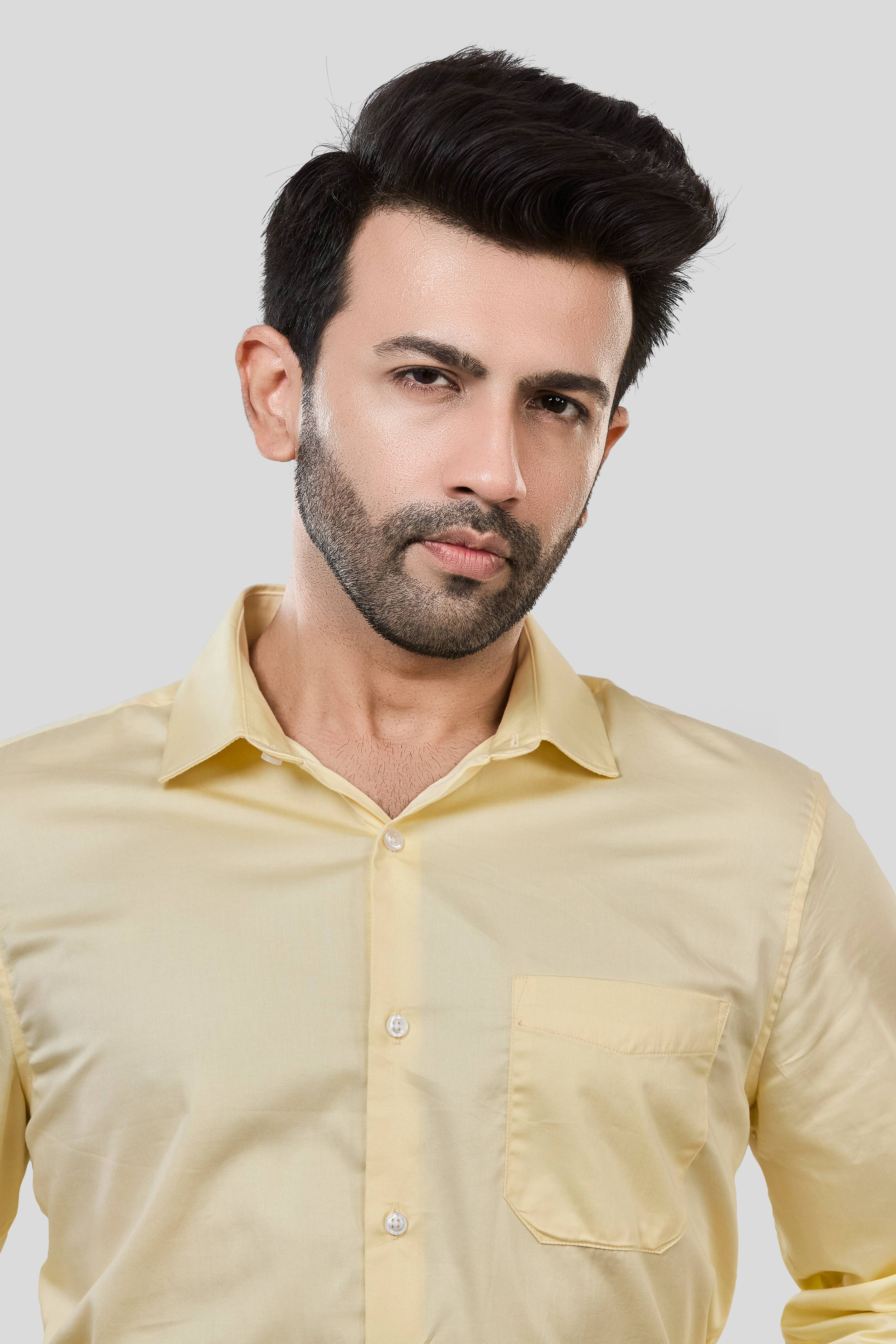 Jonesburg Men's Solid Slim Fit Formal Shirt