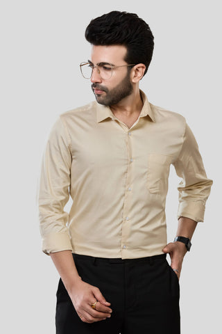 Jonesburg Men's Solid Slim Fit Formal Shirt