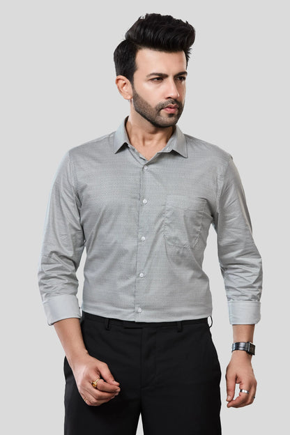 Jonesburg Men's Printed Slim Fit Formal Shirt - Distacart