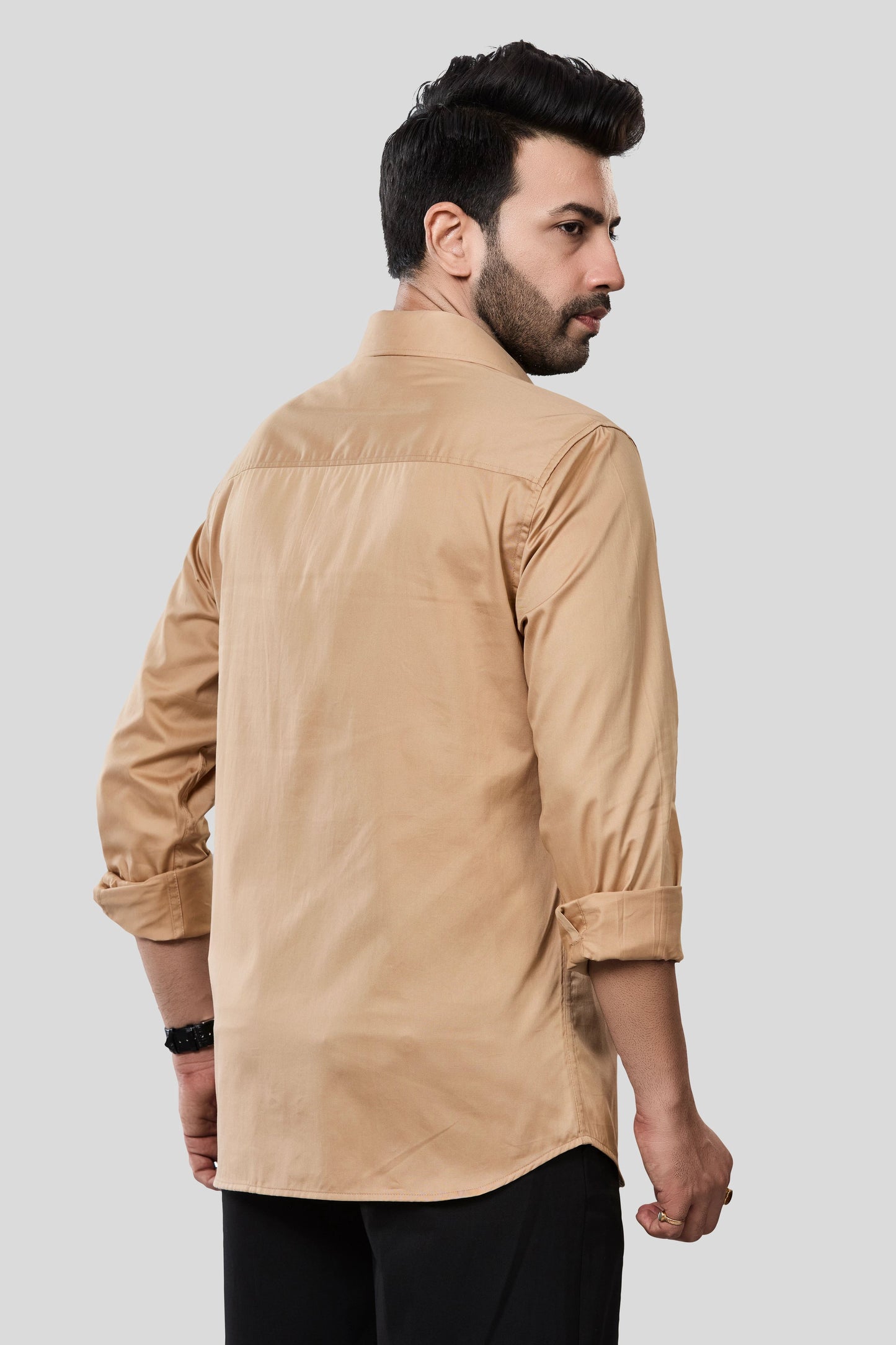 Jonesburg Men's Solid Slim Fit Formal Shirt - Distacart