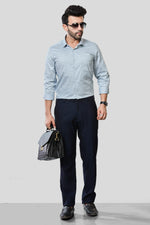 Thumbnail for Jonesburg Men's Printed Slim Fit Formal Shirt