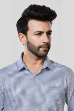 Thumbnail for Jonesburg Men's Printed Slim Fit Formal Shirt