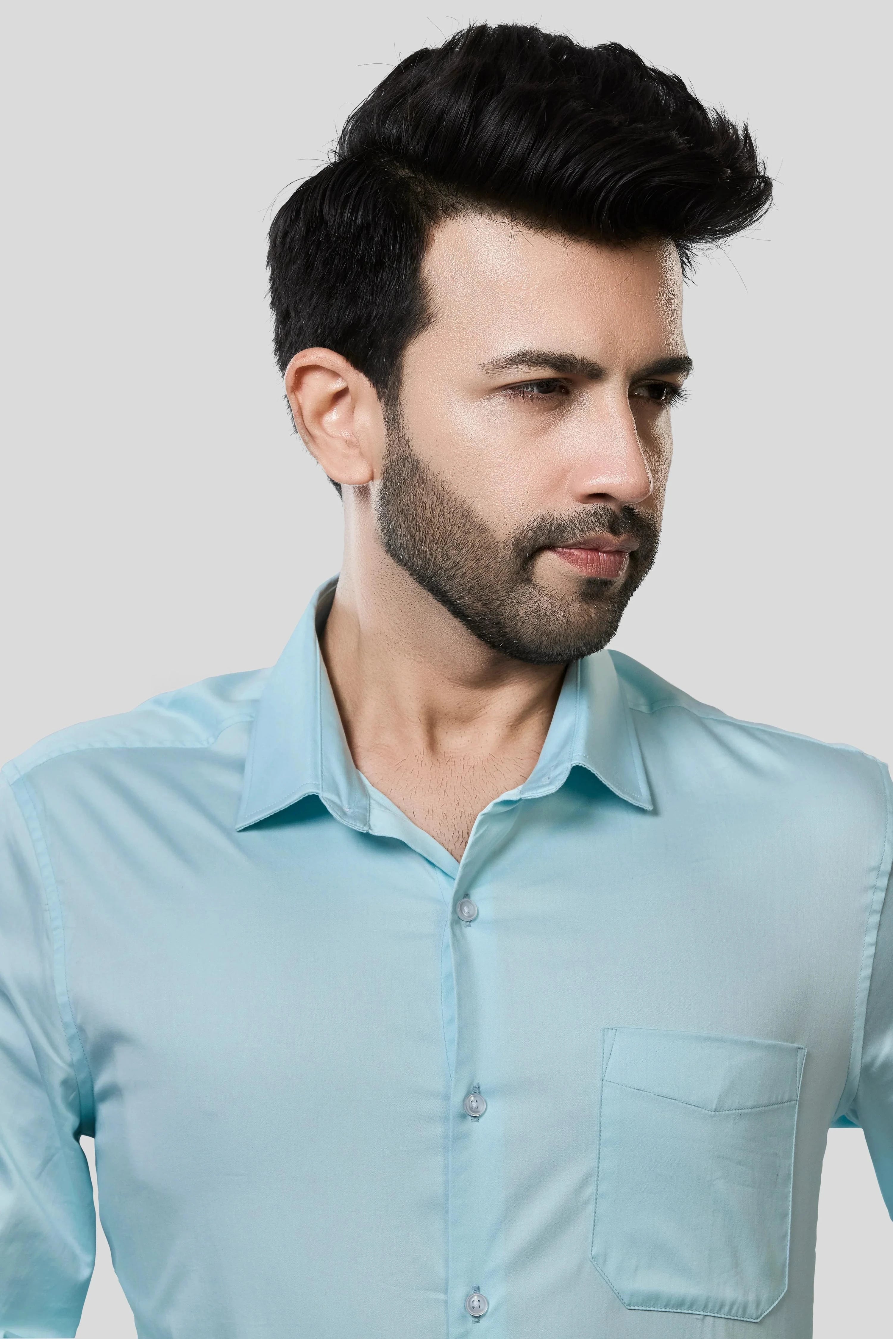 Jonesburg Men's Solid Slim Fit Formal Shirt