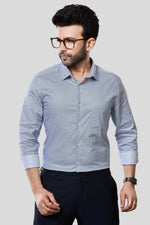 Thumbnail for Jonesburg Men's Printed Slim Fit Formal Shirt