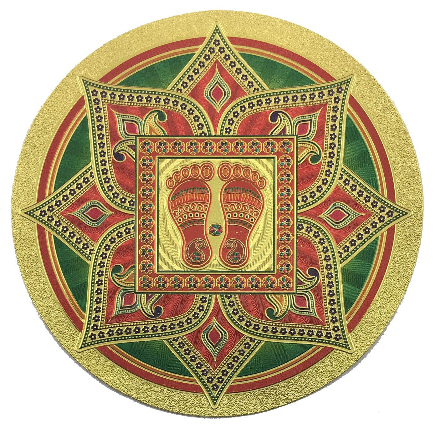 Stickerbazaar Micro Golden Embossing Rangoli Stickers - Distacart