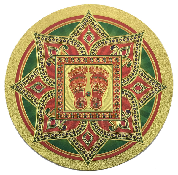 Stickerbazaar Micro Golden Embossing Rangoli Stickers