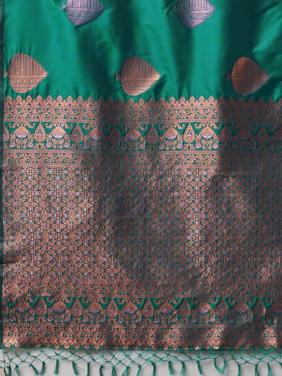Anouk Ethnic Motifs Zari Banarasi Saree - Distacart