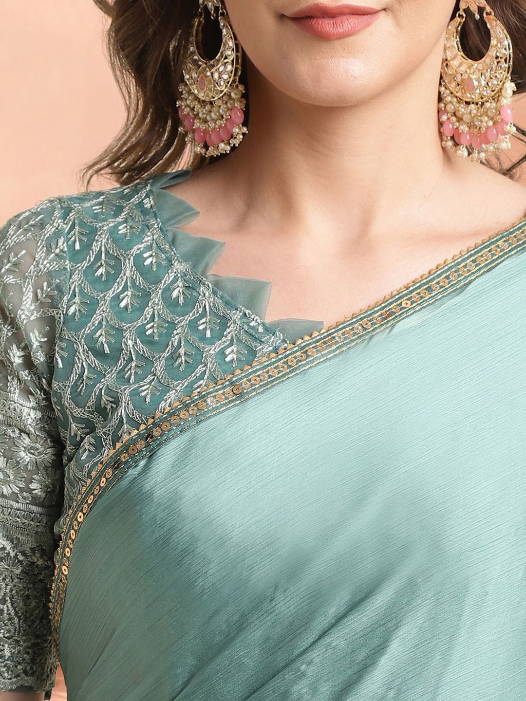 Mitera Women Embellished Sequinned Saree - Distacart
