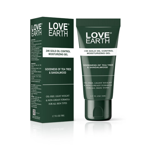 Love Earth 24K Gold Oil Control Moisturizing Gel - Distacart