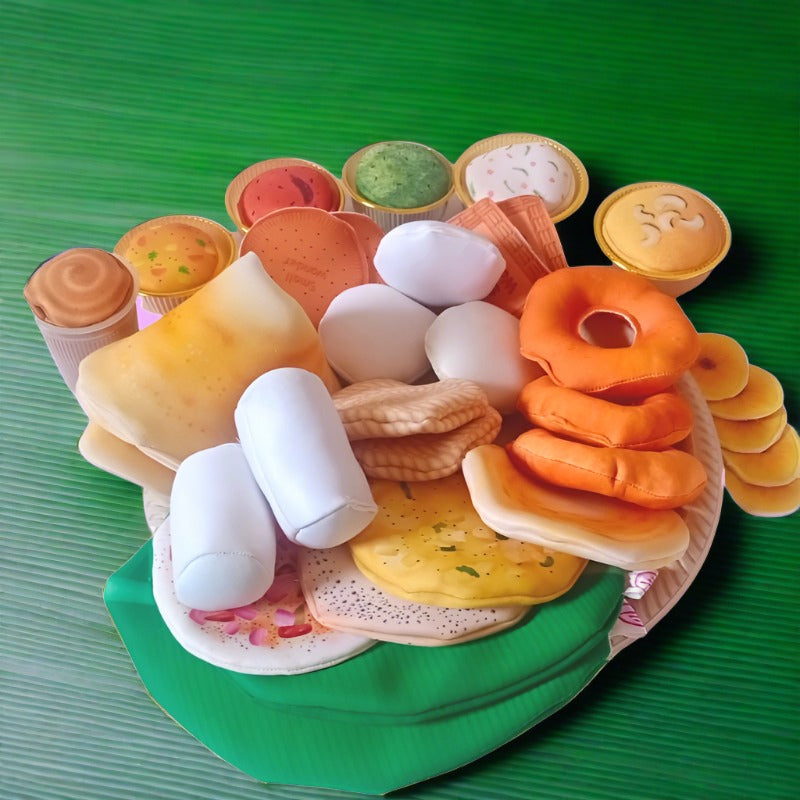 The Small Wonderland Mahabali set-33 Piece Set south Indian food inspired pretend play food set - Distacart