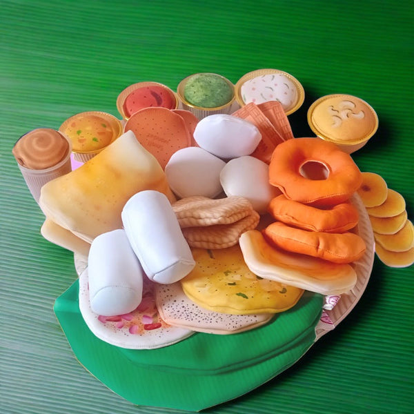 The Small Wonderland Mahabali set-33 Piece Set south Indian food inspired pretend play food set