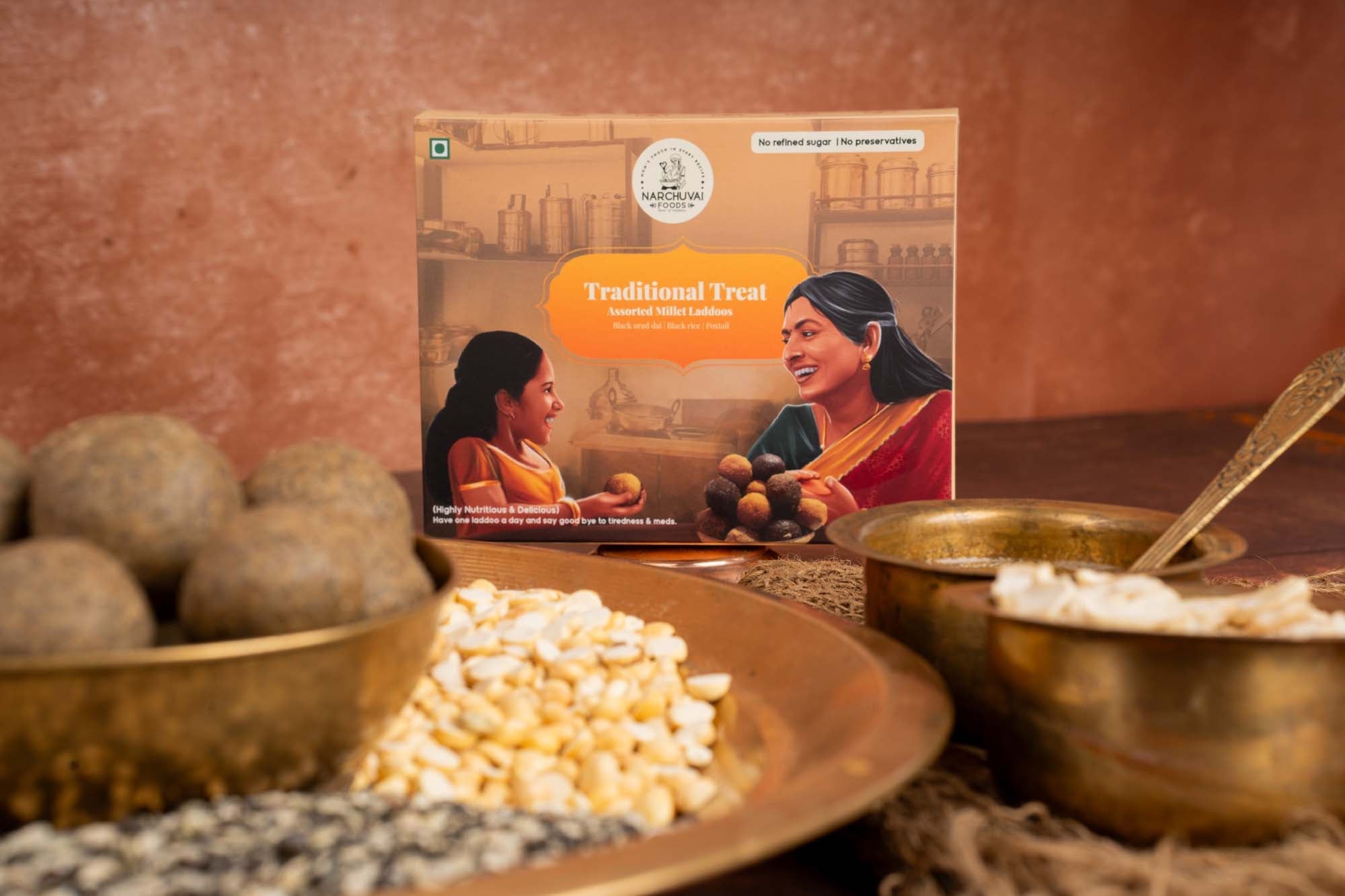 Narchuvai Foods Assorted Millet Laddoos