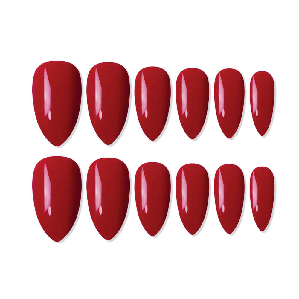 shills professional reusable press on nails almond spn608