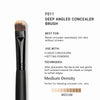 CUFFS N LASHES Deep Angled Concealer Brush - F011