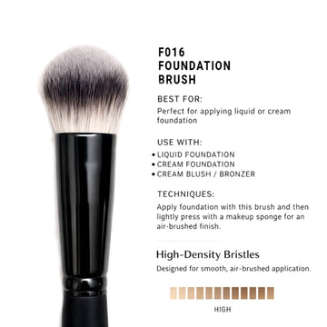 CUFFS N LASHES Foundation Brush - F016