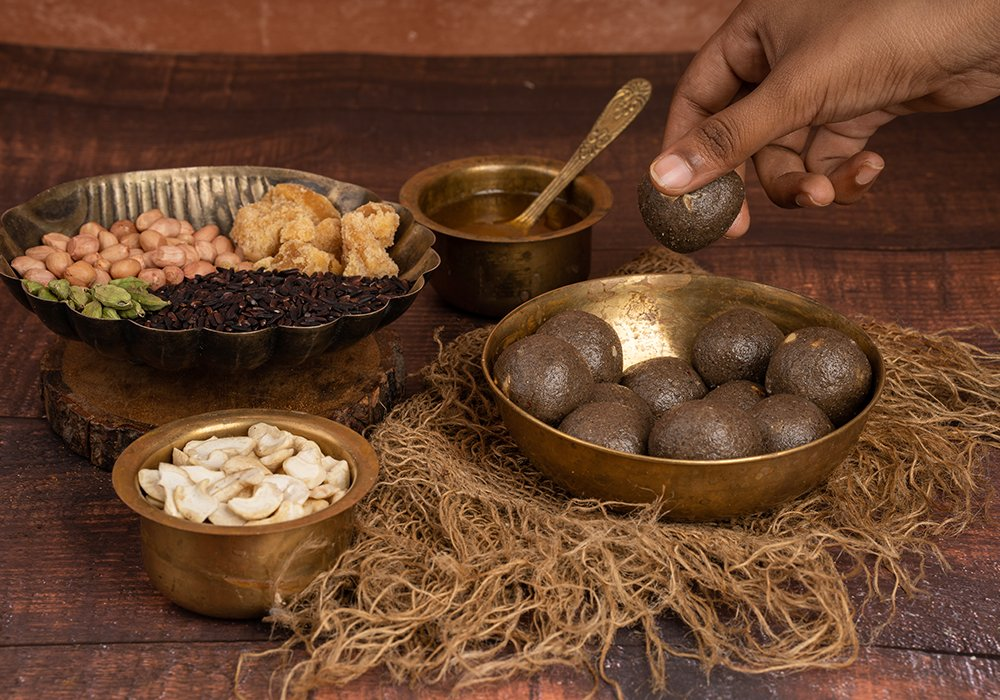 Narchuvai Foods Black Rice Laddoos
