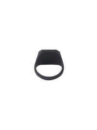 Thumbnail for NVR Men's Set of 2 Black Rhodium-Plated Finger Ring - Distacart