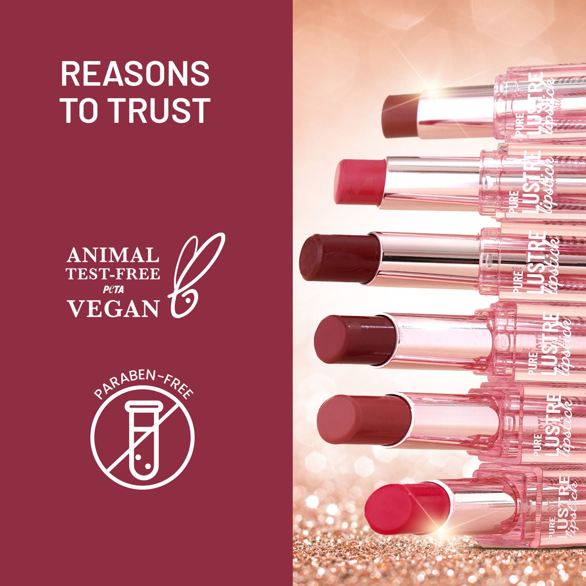 Swiss Beauty High Shine Finish Smooth Glide Pure Lustre Lipstick - 3 Salty Pink - Distacart