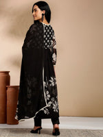 Thumbnail for Anouk Floral Printed Empire Thread Work Kurta with Trousers & Dupatta