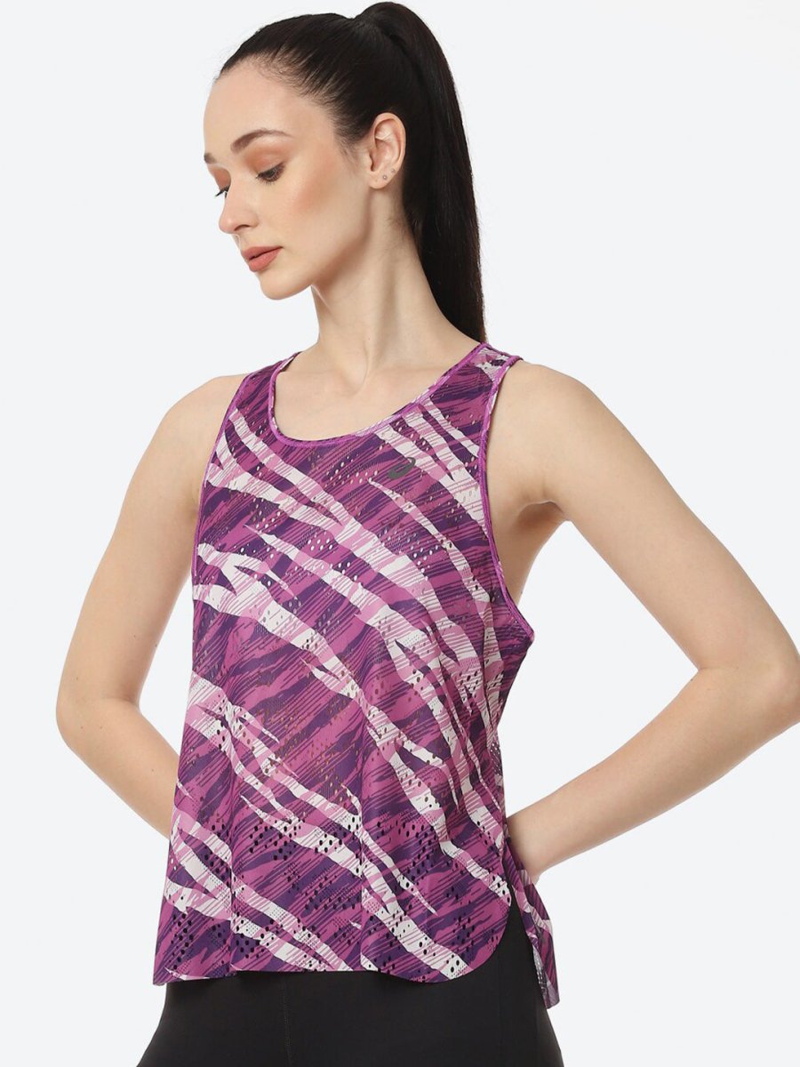 ASICS M Actibreeze Jacquard SS Off Ventilate Actibreeze Aop Printed T-shirt - Distacart