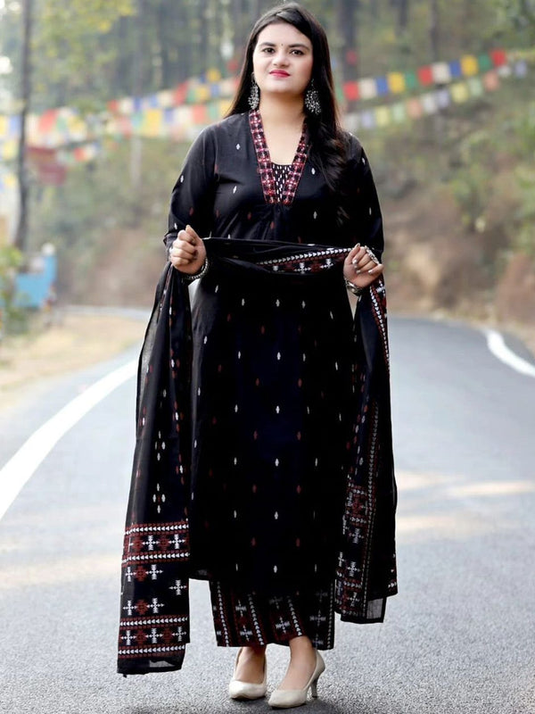 Kalini Embroidered Regular Thread Work Kurta with Trousers & Dupatta