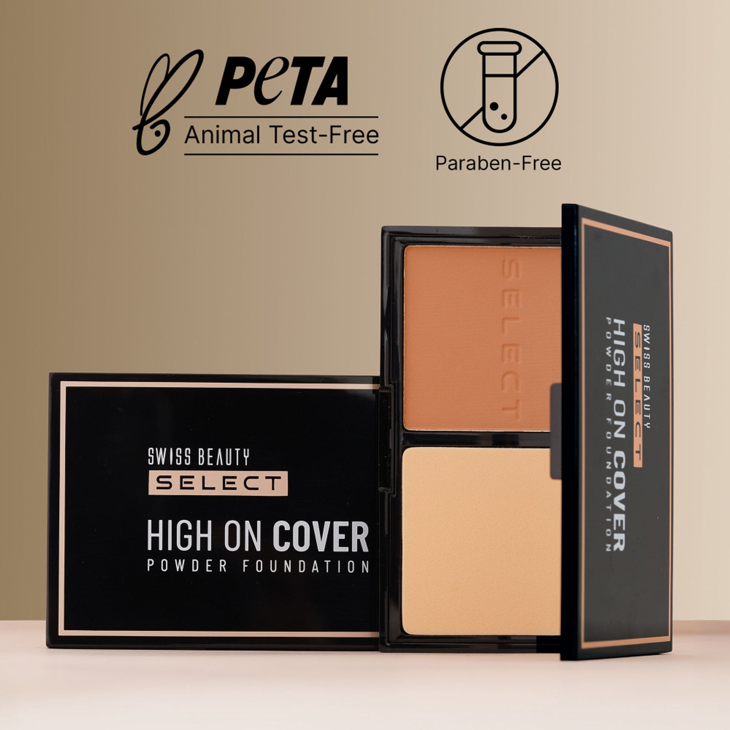 Swiss Beauty Select High On Cover Powder Foundation - 4 Neutral Buff - Distacart