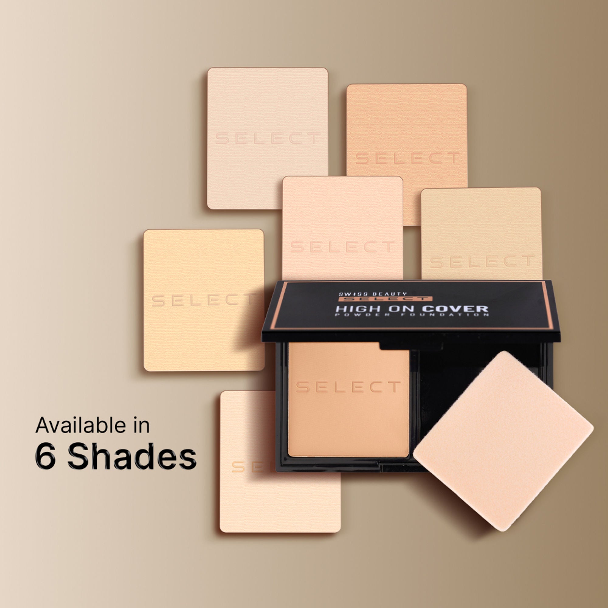 Swiss Beauty Select High On Cover Powder Foundation - 4 Neutral Buff - Distacart