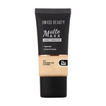 Thumbnail for Swiss Beauty Matte Maxx Cover Foundation with Hyaluronic Acid & Vitamin E - 3 Light Warm - Distacart