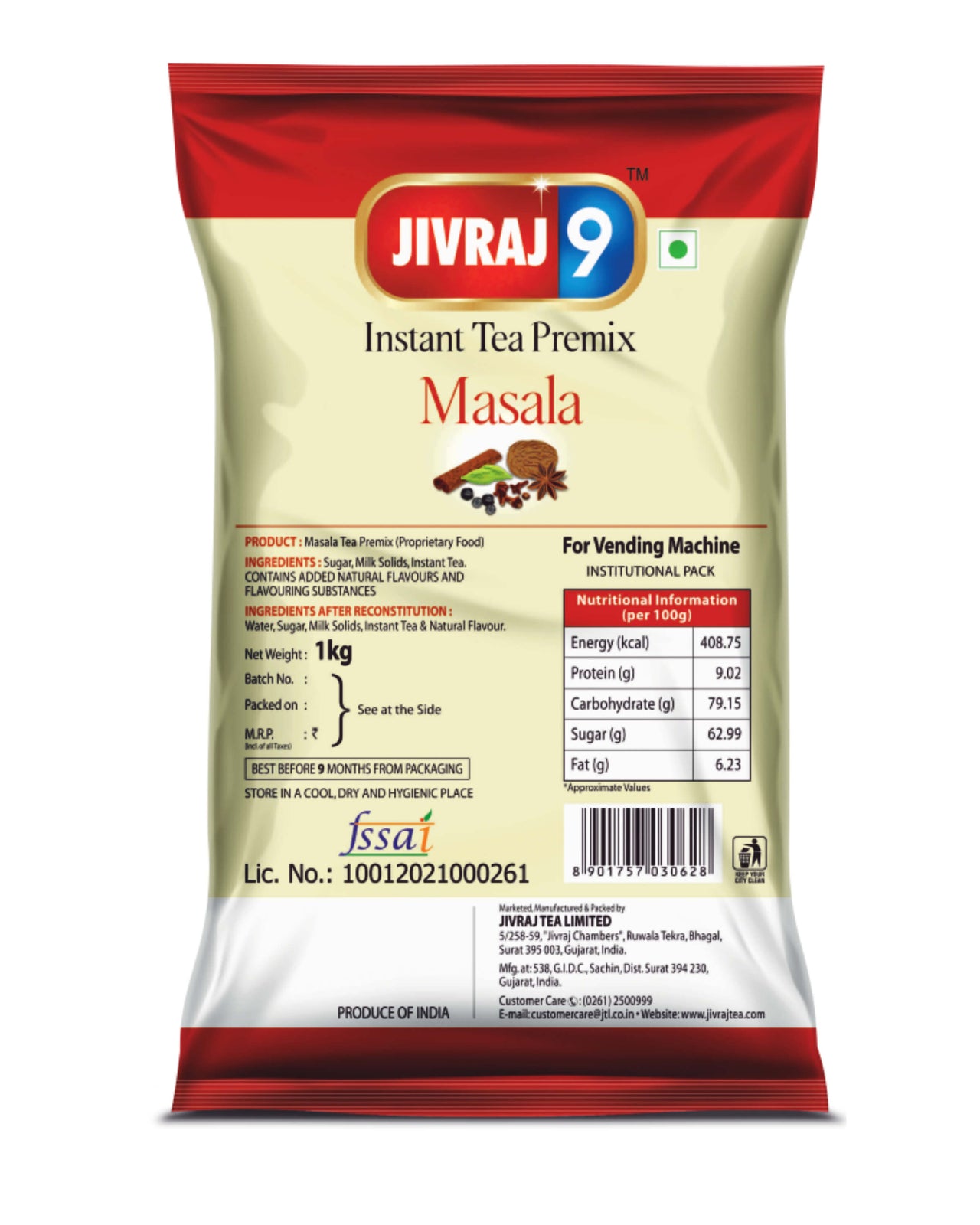 jivraj9 Tea Masala Premix Tea - Distacart