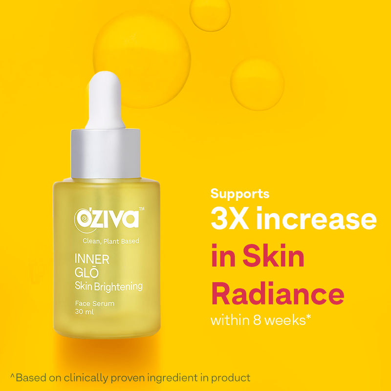 OZiva Plant Based Inner Glō Skin Brightening Face Serum - Distacart